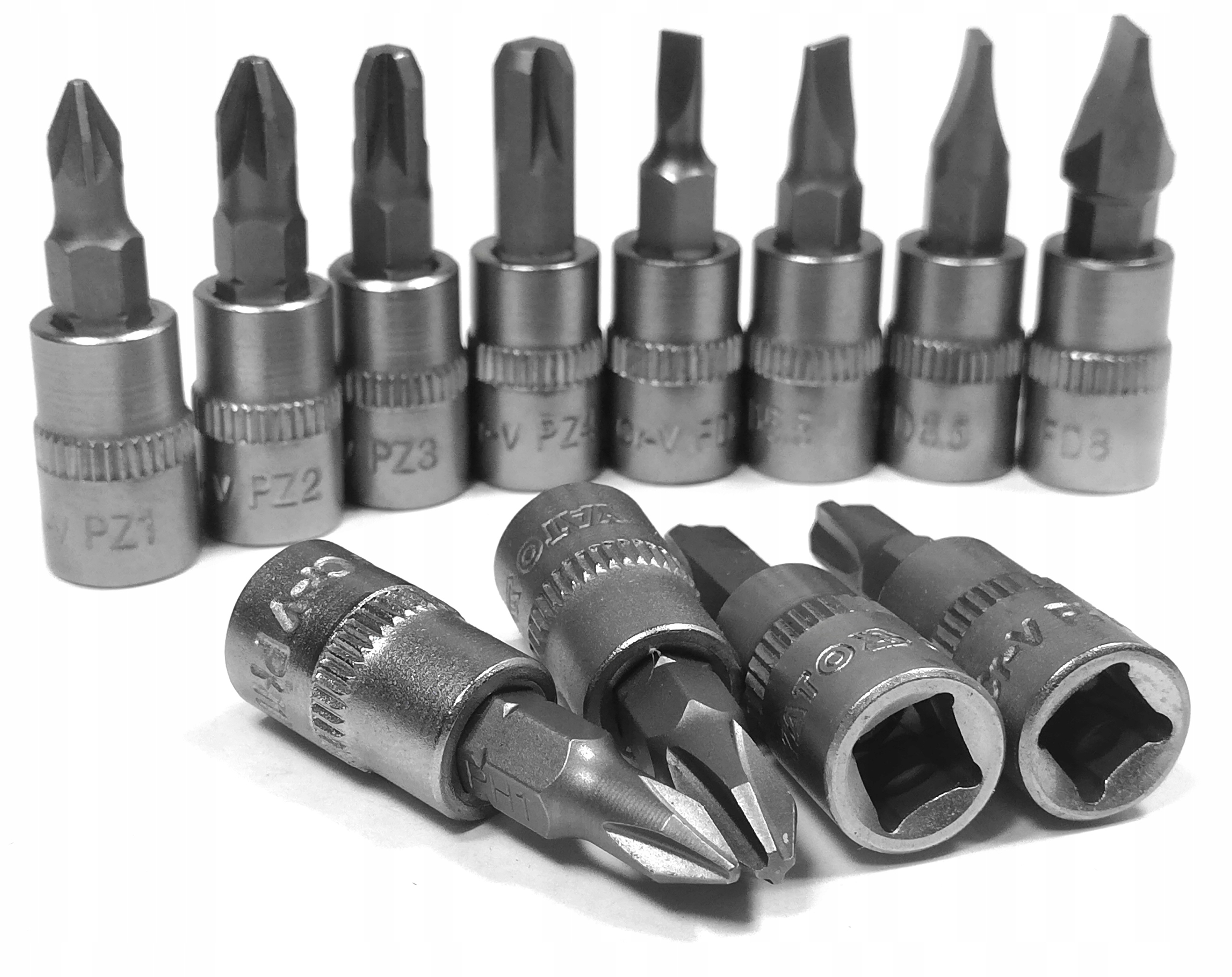 YATO ZESTAW NASADEK 1/4 TRZPIEŃ BITY PŁASKIE PZ PH • Cena, Opinie