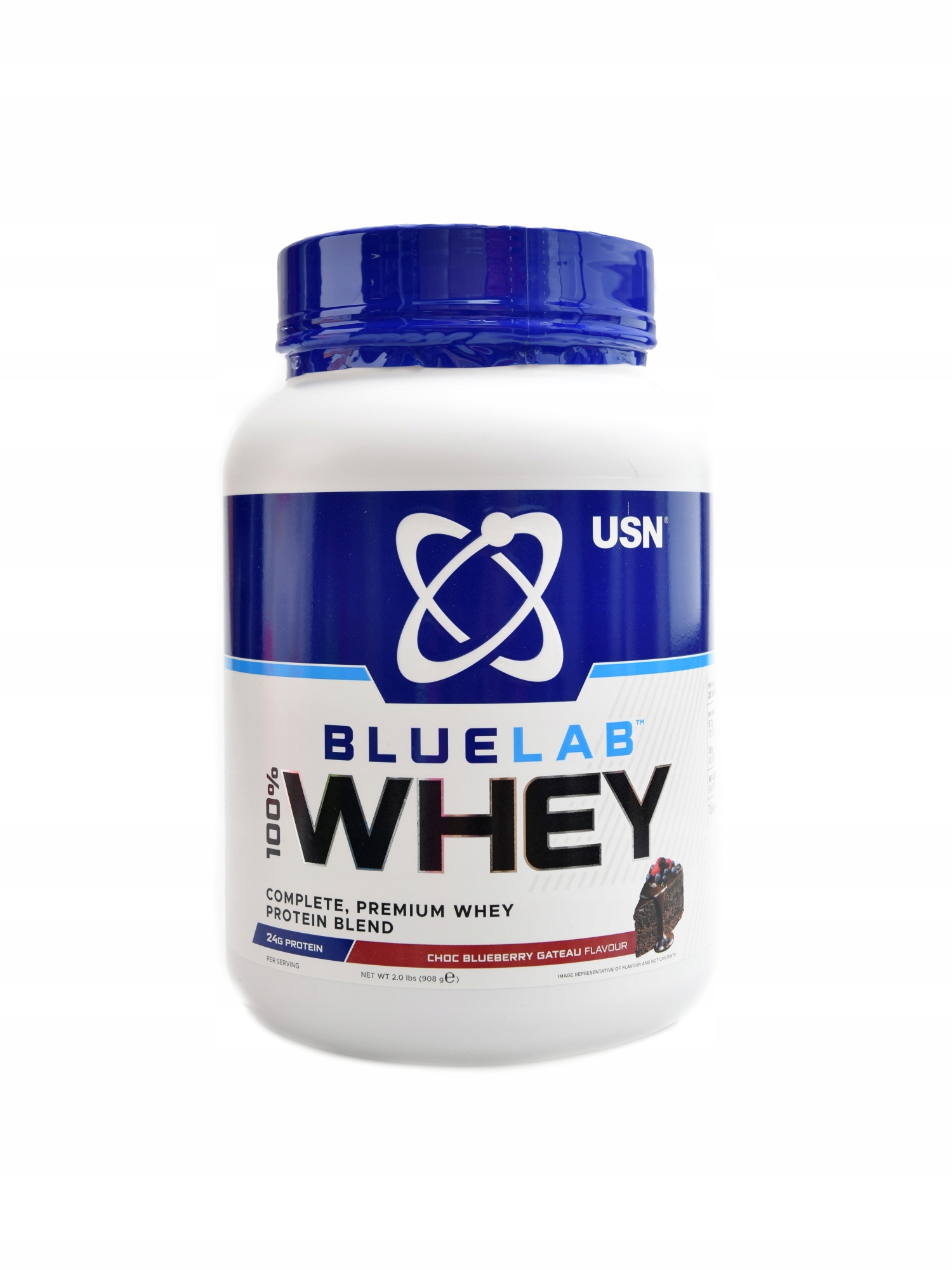 Usn Bluelab 100% whey protein 908 g čokoláda