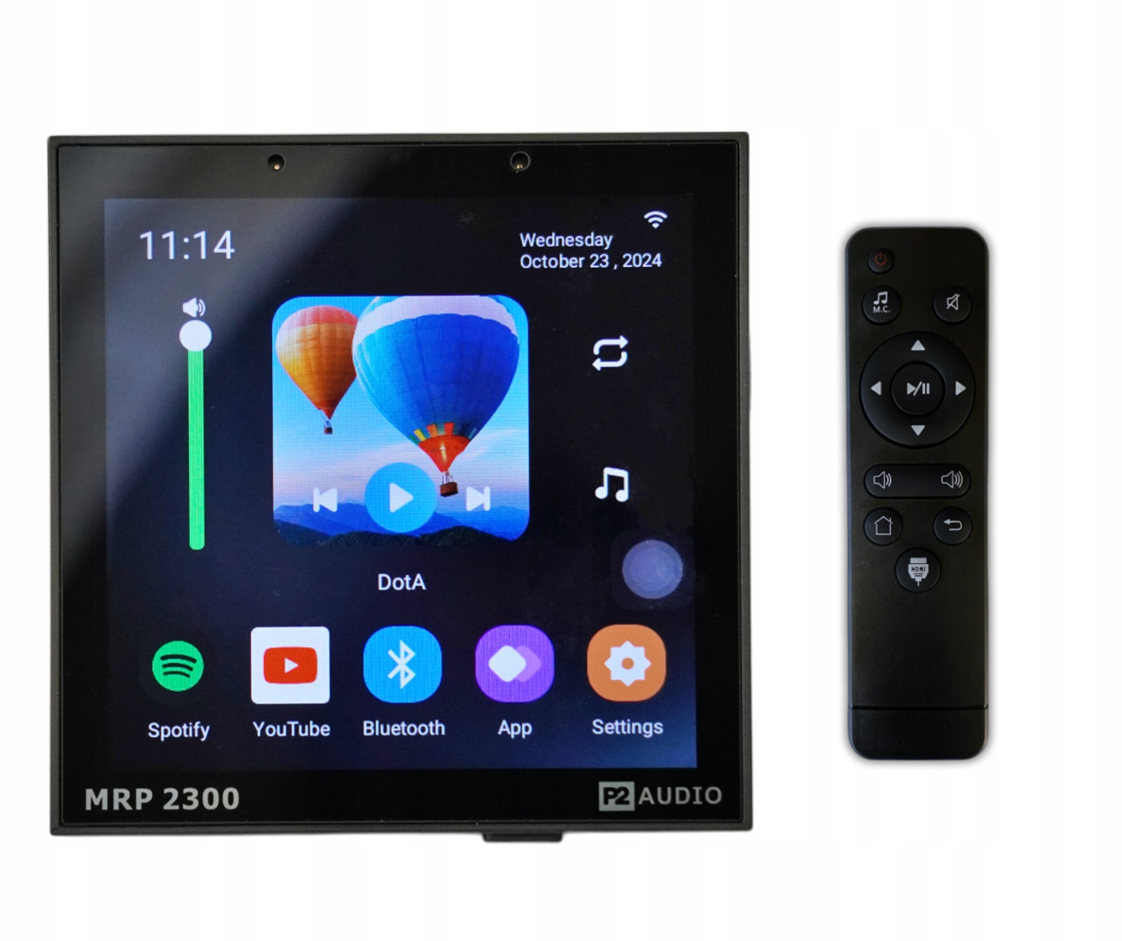 P2 Audio Podomietkové Internetové Rádio Do Kúpeľne, Kuchyne, Wifi, Čierne