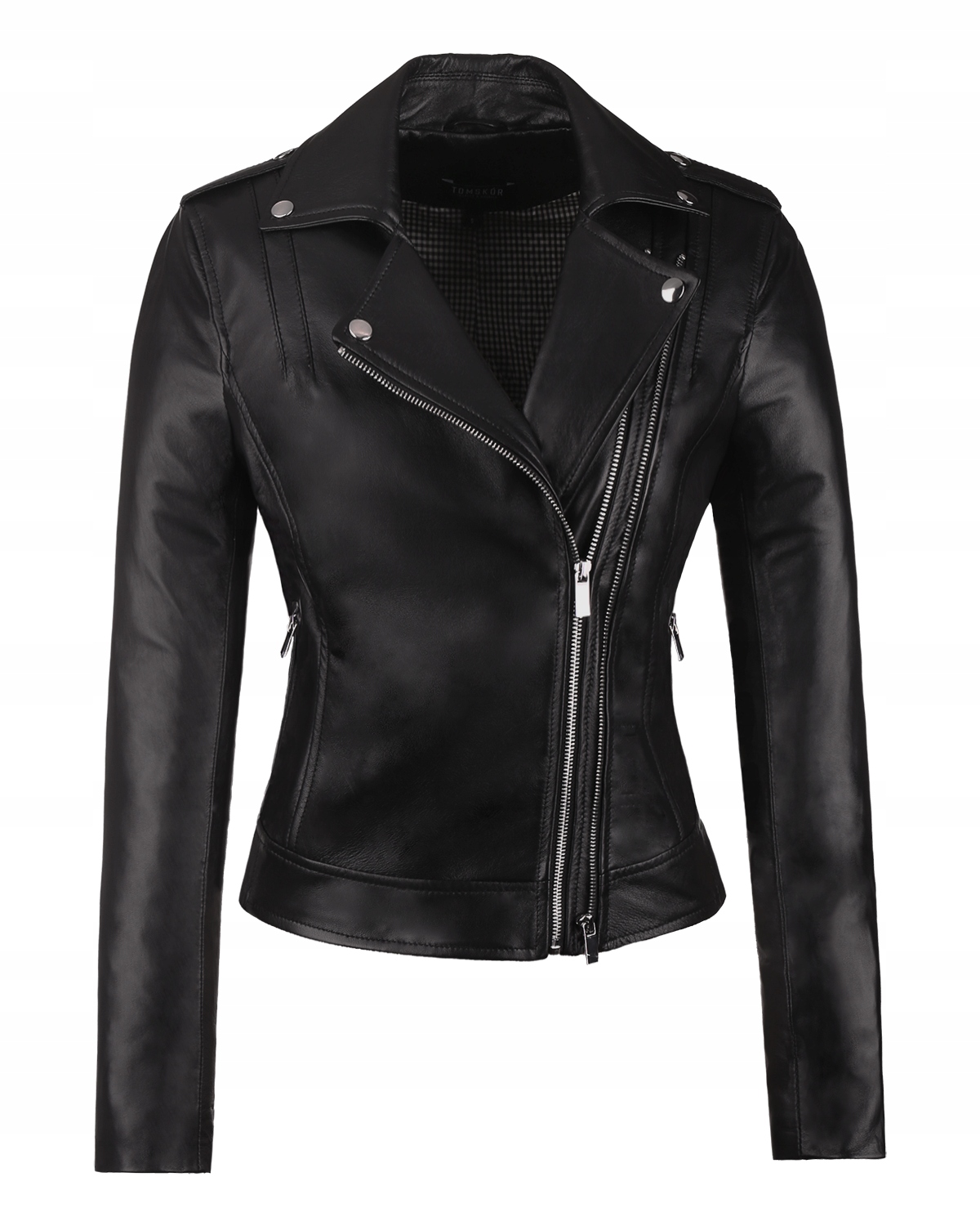 Černá Dámská Kožená Ramoneska Mia L/40