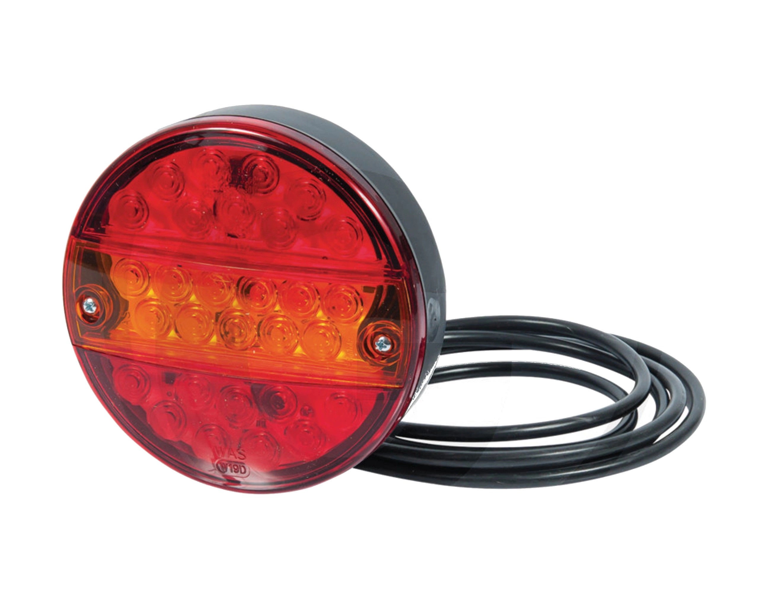 Kombinovaná zadní Led lampa kulatá Ø 142 mm W19D 12/24V Waś