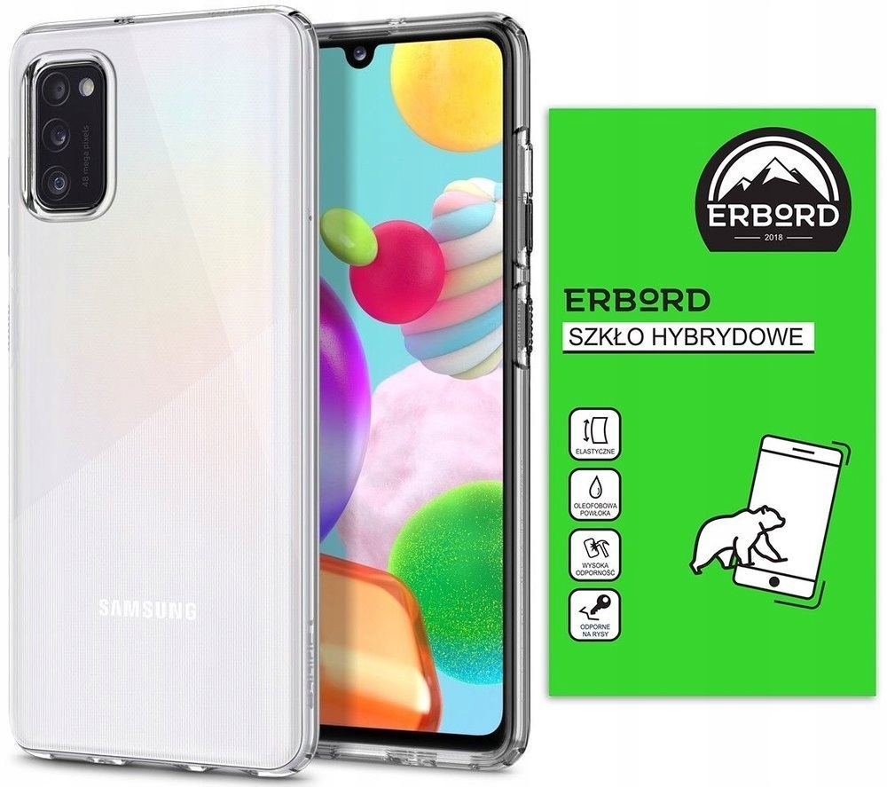 

Spigen Etui Liquid + Szkło Hybrydowe do Galaxy A41