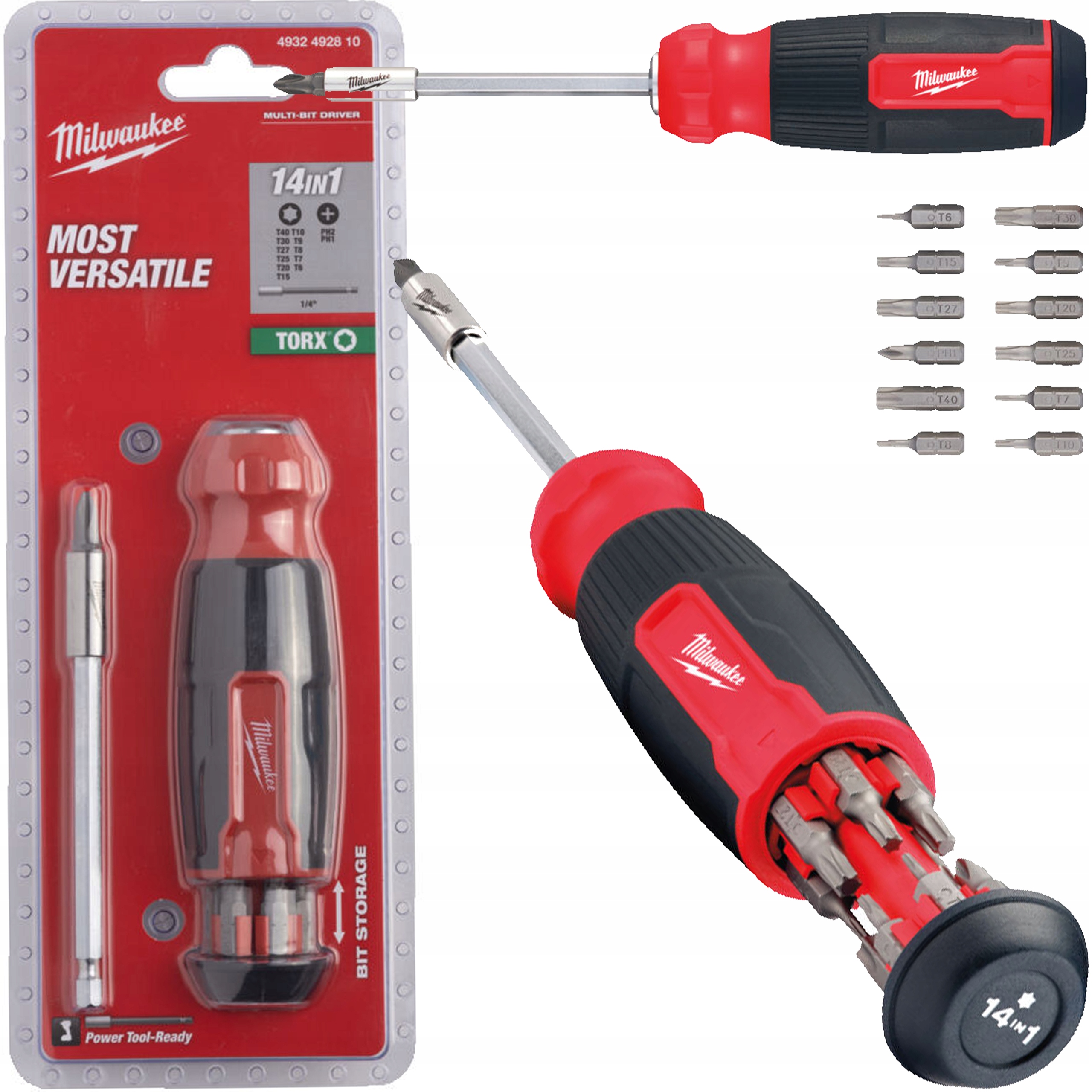 Milwaukee 4932492810 Multi-wkrętak z końcówkami Torx 14w1