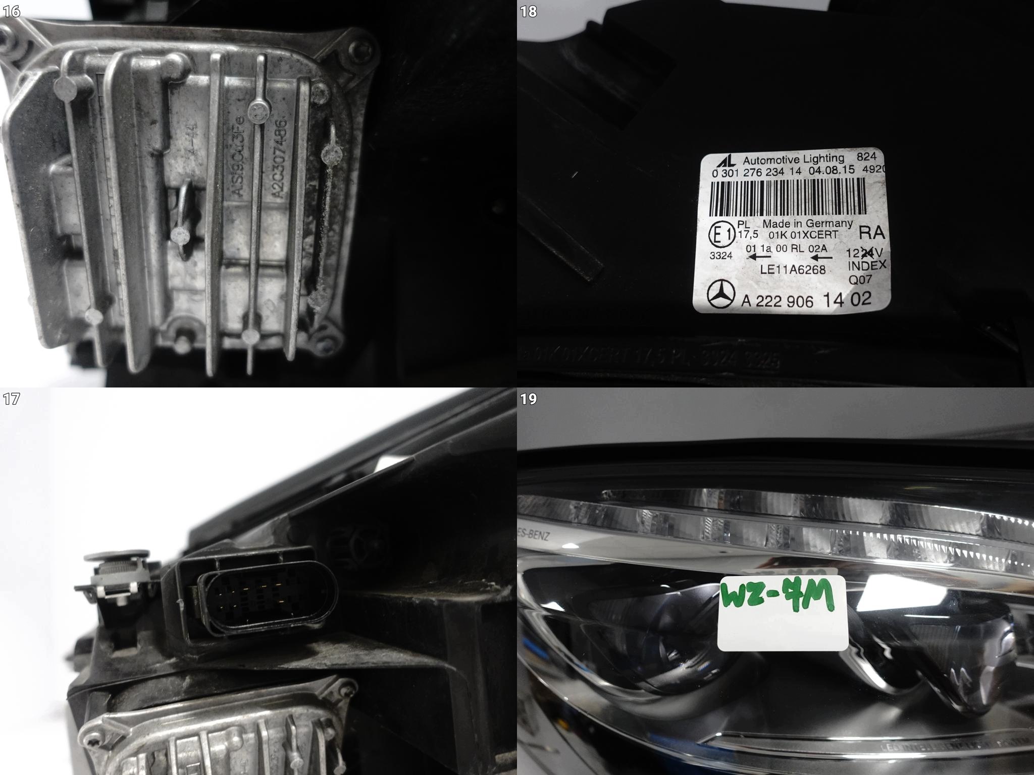 MERCEDES S-KLASA W222 13-17 light right FULL LED ILS NIGHT VISION complete