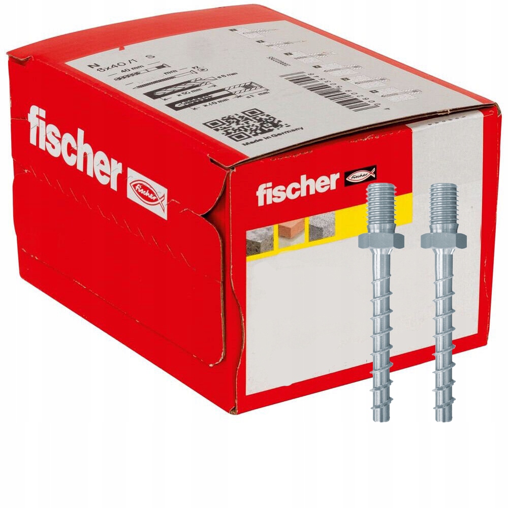 Fischer Skrutka do betónu s vonkajším závitom Fbs II 6x25 M8/19 100ks