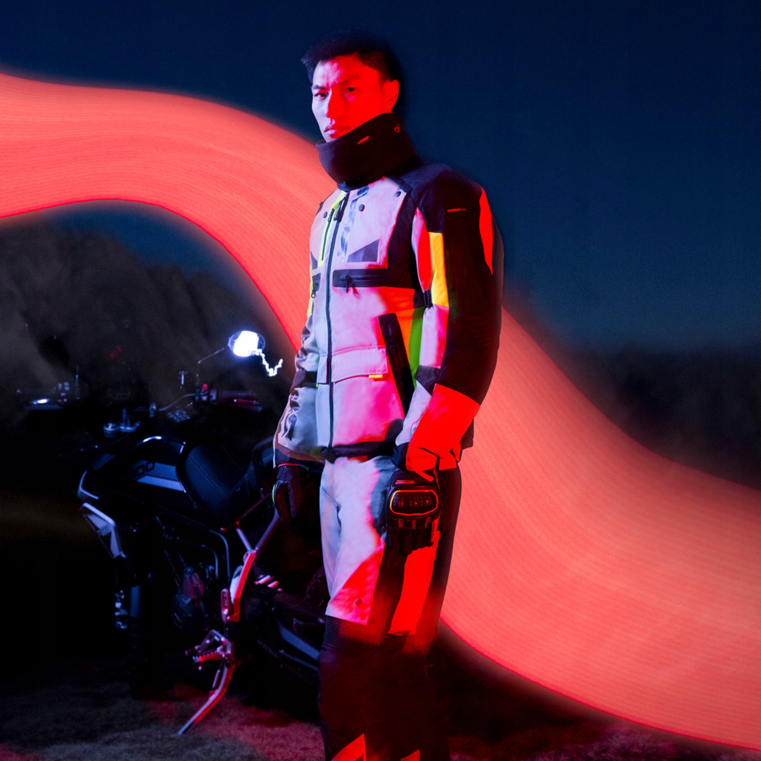 Kurtka Spidi Crossmaster H2Out fluo 4XL Materiał tekstylia