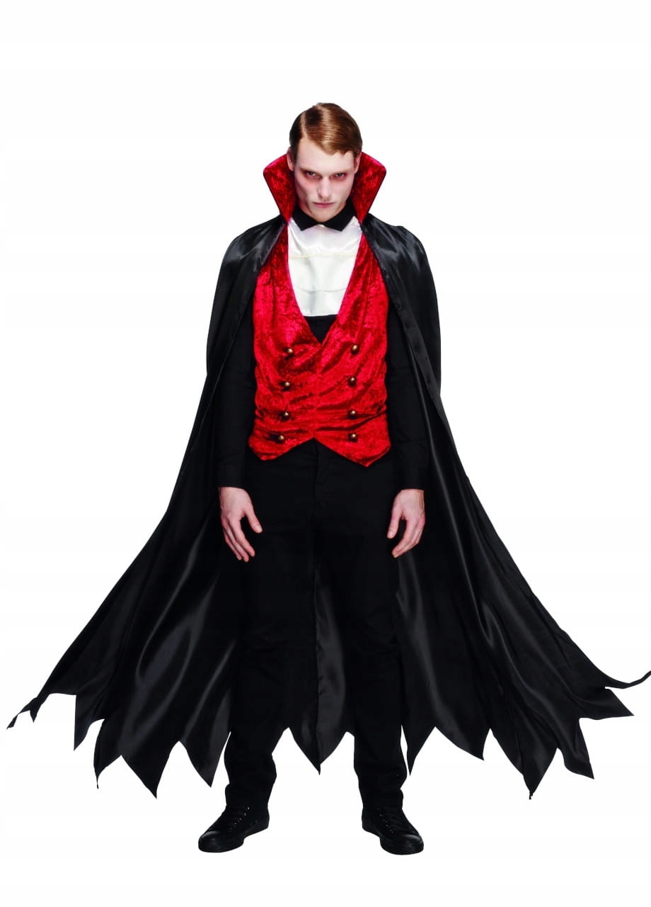 Kostým Upíra Drákuly Pánský kostým Halloweenský kostým L