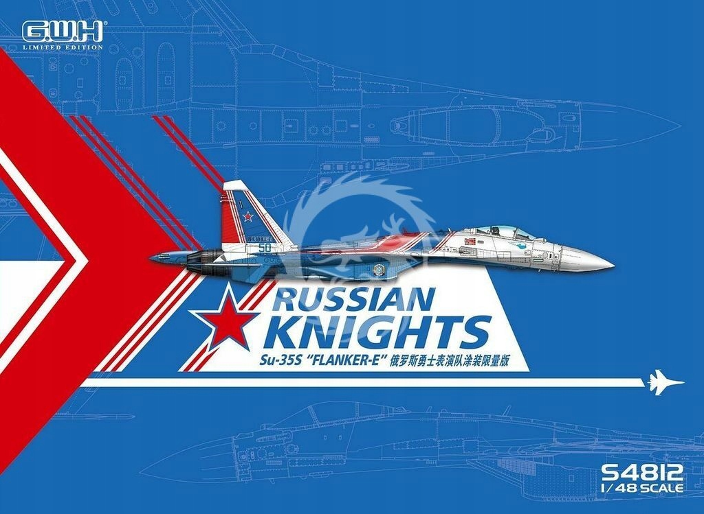 Su-35S Russian Knights Flanker-E Great Wall Hobby Gwh S4812 měřítko 1/48