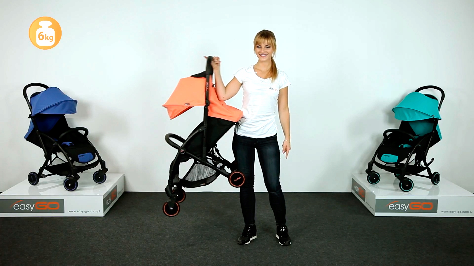 Wózek spacerowy spacerówka Minima OCIEPLACZ, LEKKI Rodzaj kół Z tworzywa