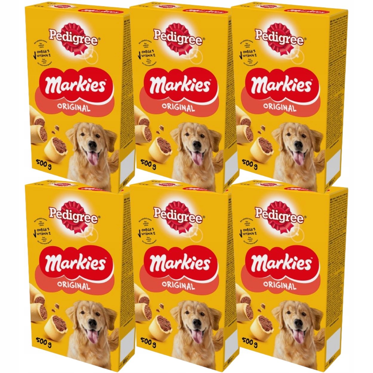 Pedigree Markies 6x 500g (5998749143902) • Cena, Opinie
