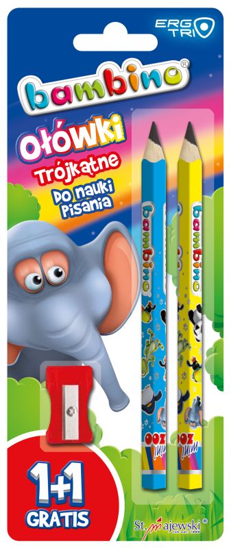 

Ołówki do nauki pisania Bambino, 2 sztuki z temp