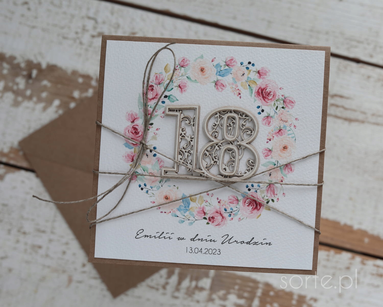 Unikátní ručně vyráběné přání k (18) osmnáctým narozeninám, nápad na pre