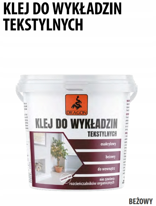 KLEJ DO WYKŁADZIN TEKSTYLNYCH OSAKRYLOWY 3 KG Kod producenta DKW03