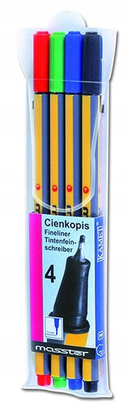 

Cienkopis Kamet Masster komplet 4szt 220511