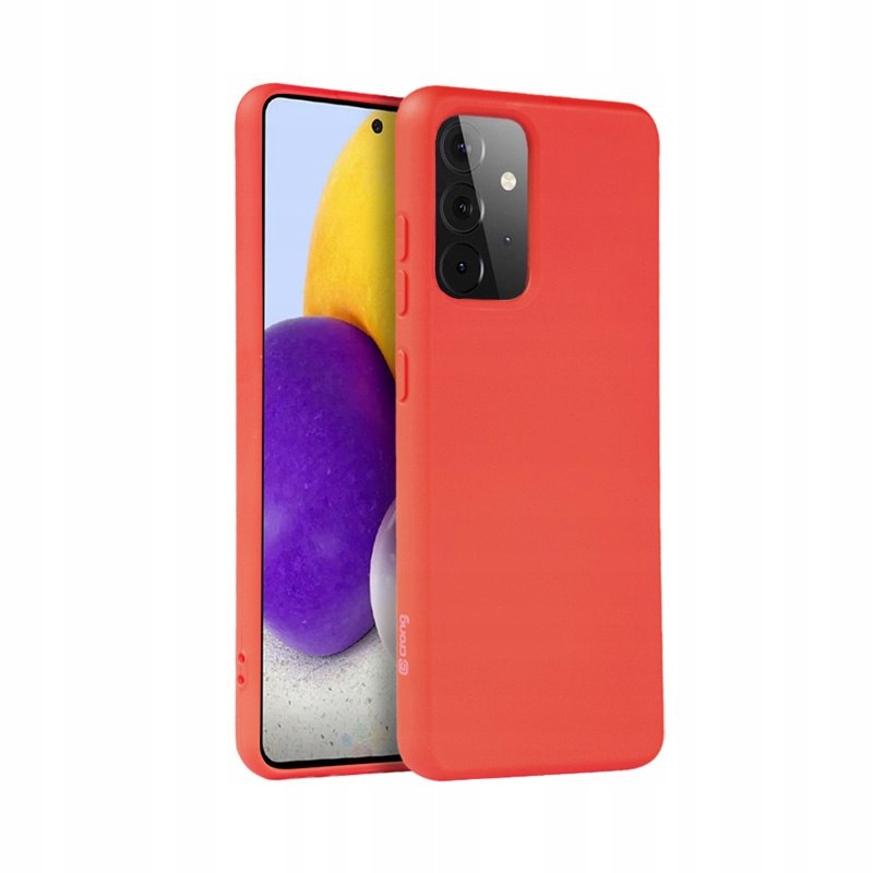 Crong Color Cover Etui Samsung Galaxy A72 (czerwony)