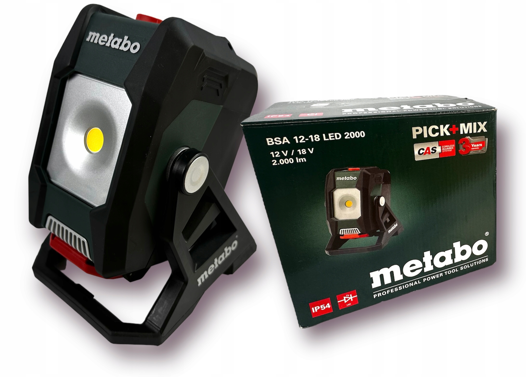 Pracovná lampa stavebný reflektor Metabo Led 12-18