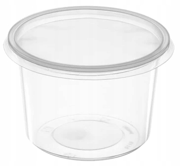 

Pojemniki plastikowe do Zup miski +pokr 450ml 50sz