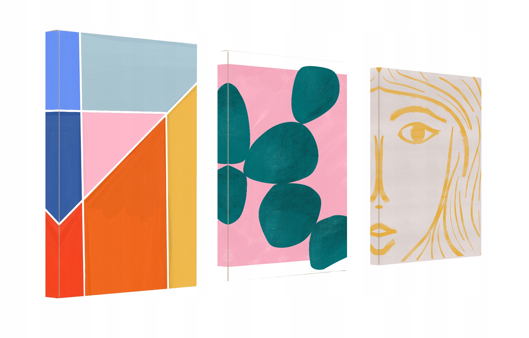 Obraz Do Obývacího Pokoje, Ložnice Na Plátně Triptych Moderní Styl 120x60