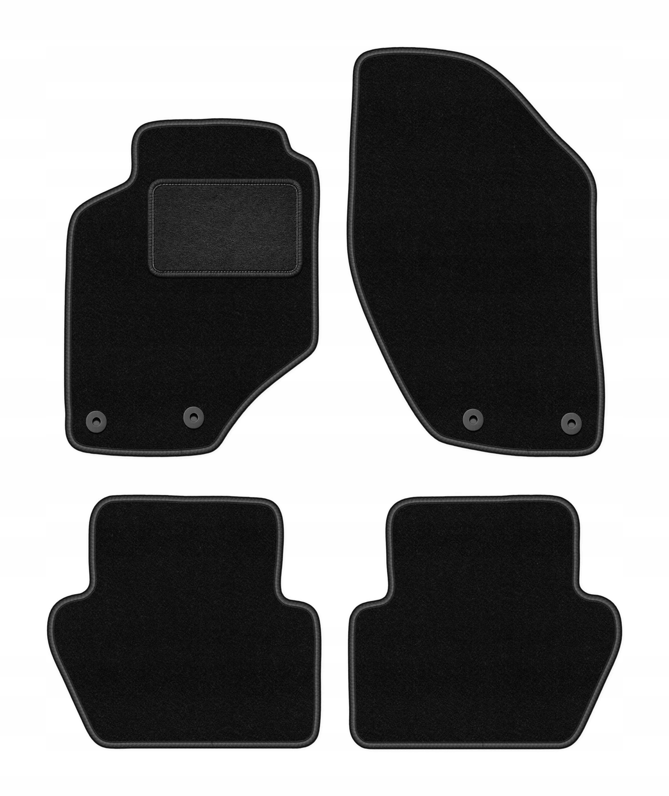 Dywaniki welurowe do Volvo 850 1991-1996 komplet Lux czarne 4 szt.