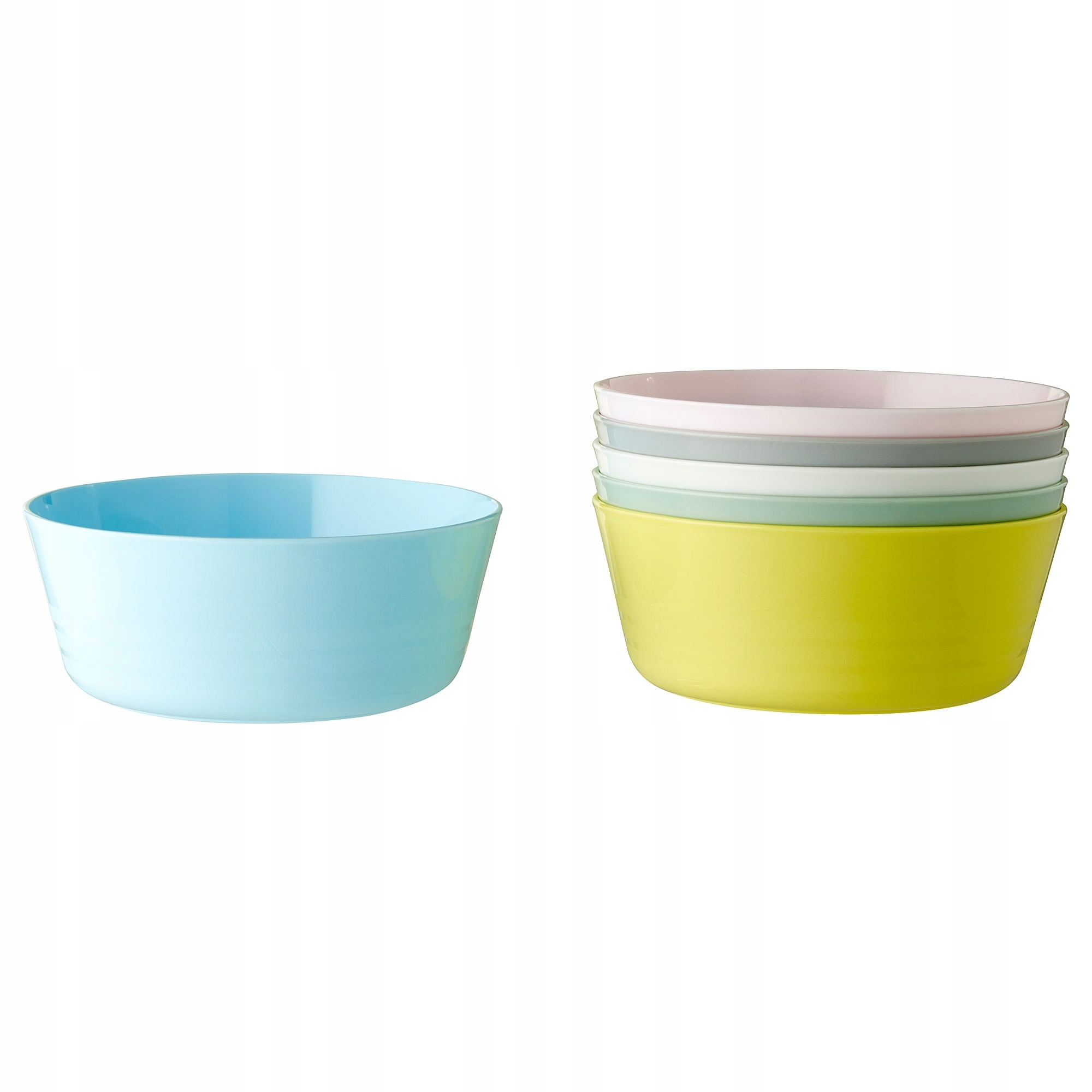 

Ikea Kalas Miska, dziecinna zastawa 6szt pastel