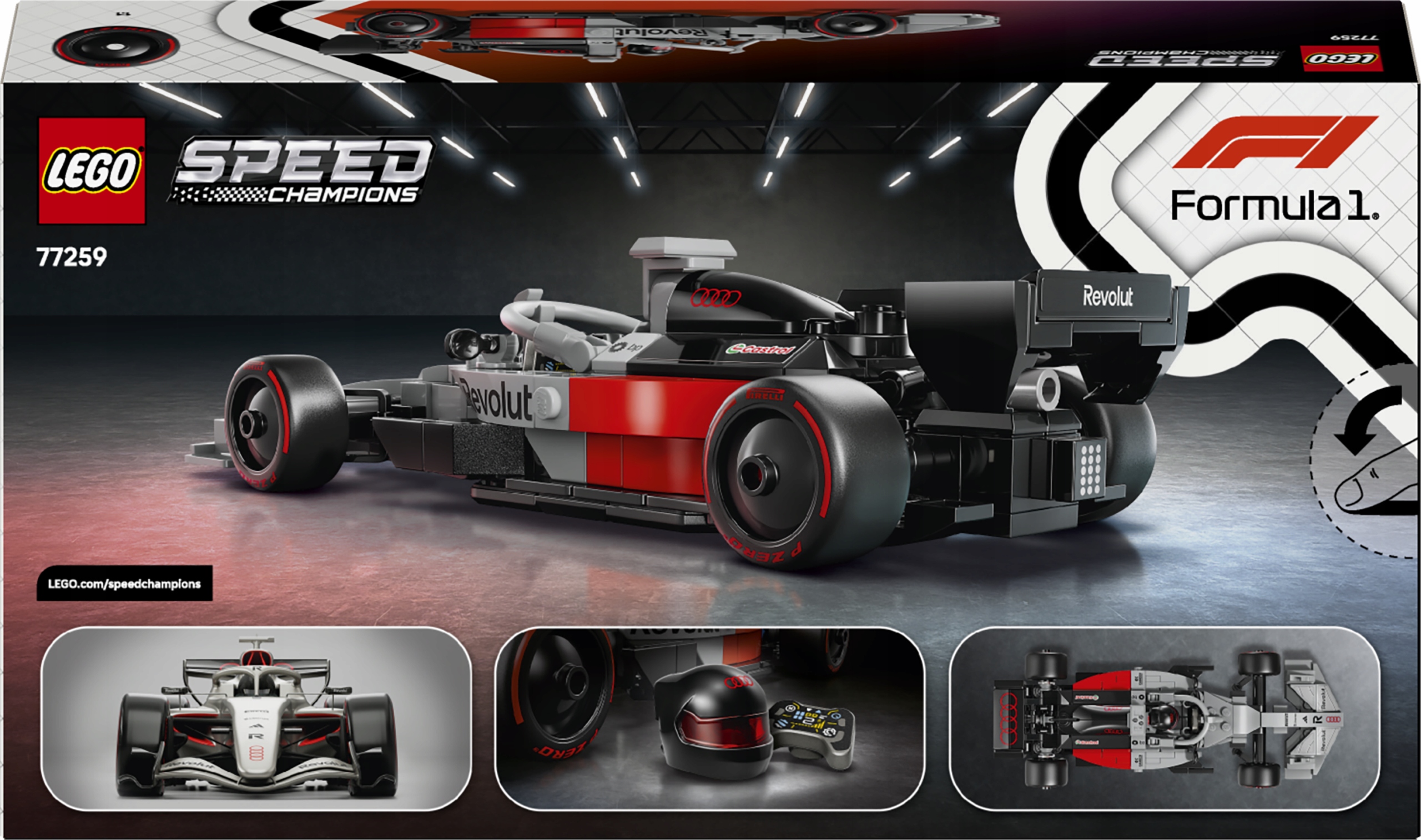 LEGO Speed ​​​​Champions 77259 Audi Revolut F1 Team R26 Гоночний автомобіль Формули-1 216 деталей