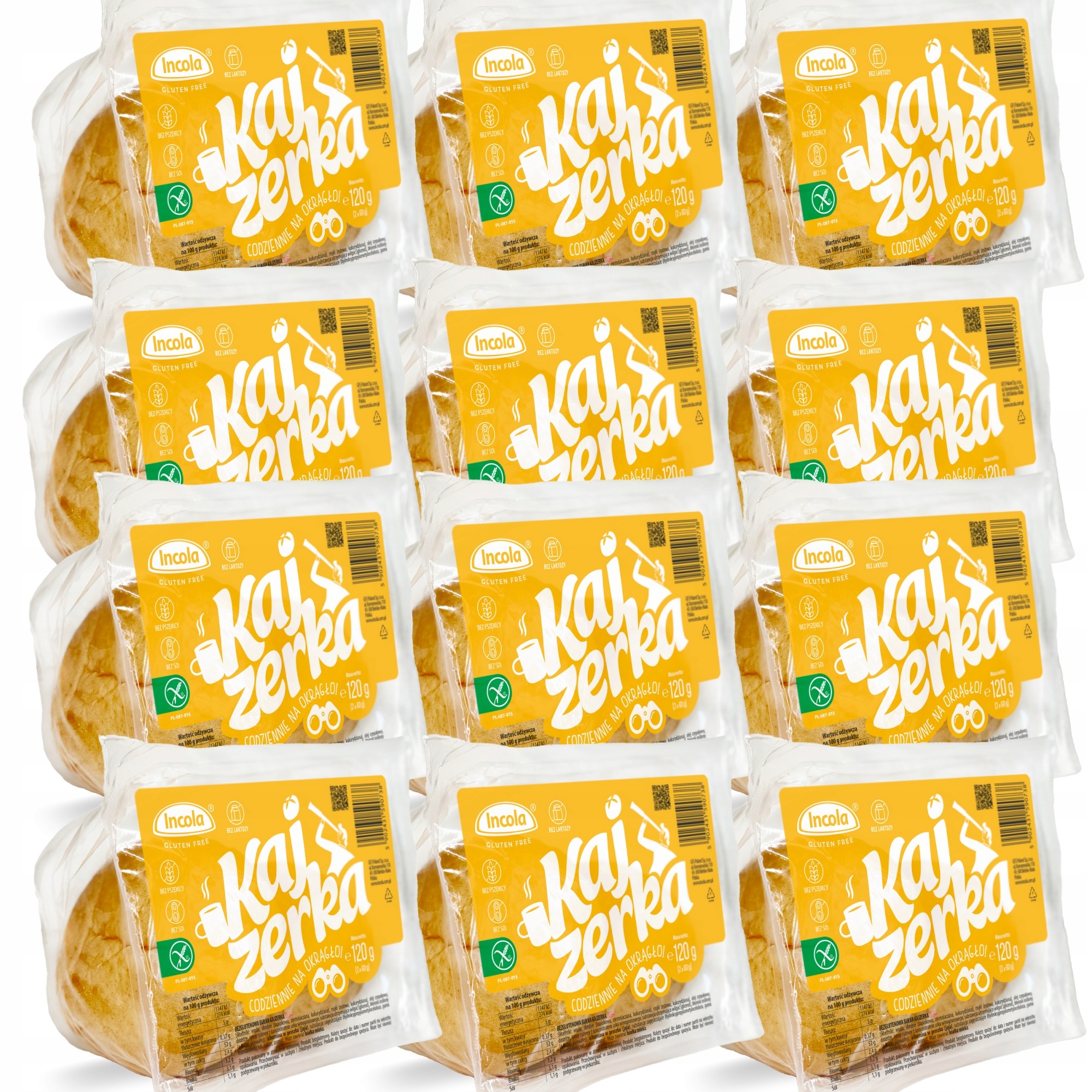 Incola Kajzerka 2 x 60 g Sada 12 kusů