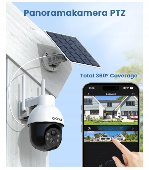 Aosu D1SE kamera solarna 3k 5MP 1 kamera WiFi