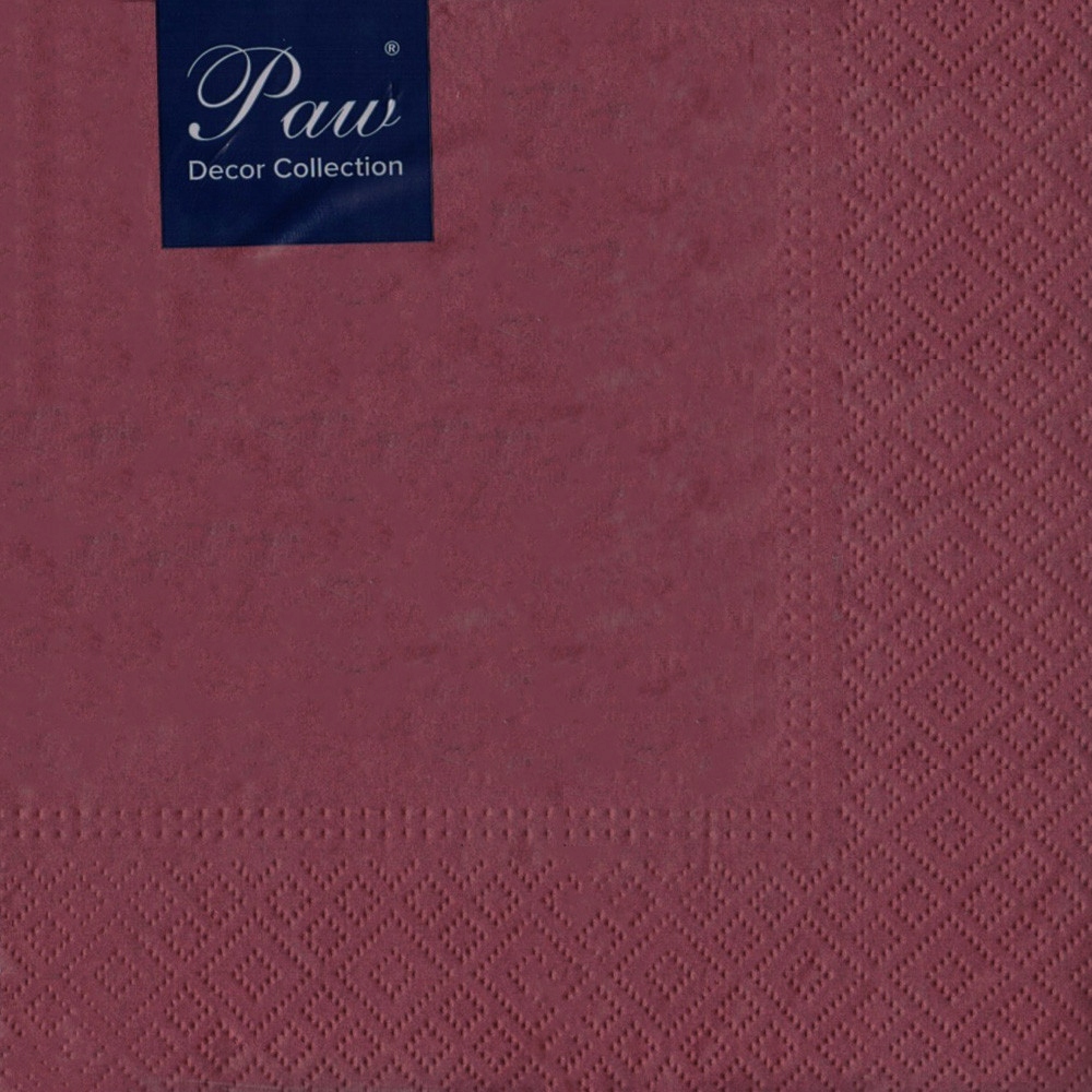 

Serwetki ozdobne Paw bordowe, 20 szt.