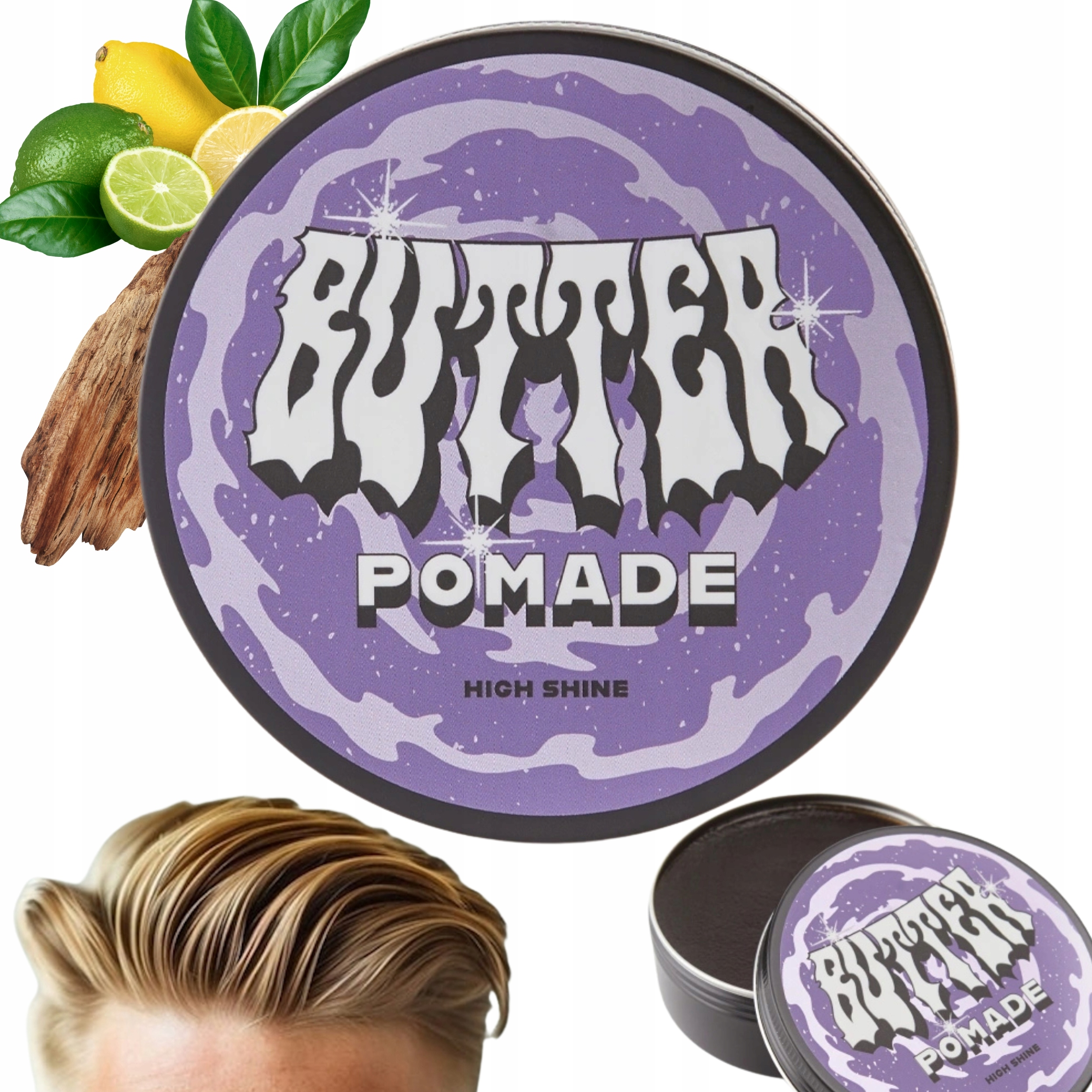 Pomáda na vlasy s vodou Silný úchop a lesk Pan Drwal Butter 150 Ml