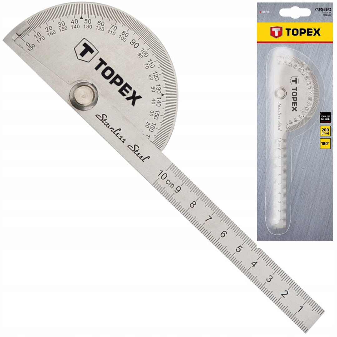 

Kątomierz Z Linijką 100mm Stal Nierdzewna 31C700