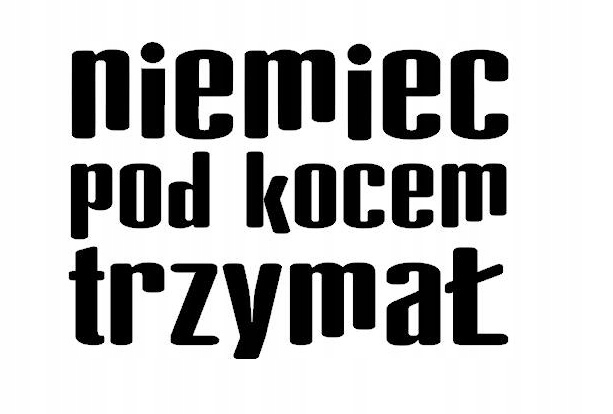 

Naklejka Na Auto Niemiec Pod Kocem Trzymał 12cm