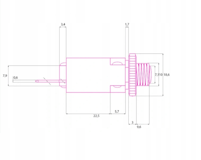 WYŁĄCZNIK NADPRĄDOWY TERMOBIMETALICZNY 10A MR1 Kod producenta 3330