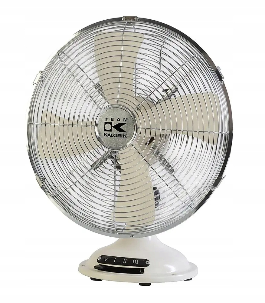 Exihand Retro stolný ventilátor Kalorik Vt 1021, 30cm, 35W, slonová kosť