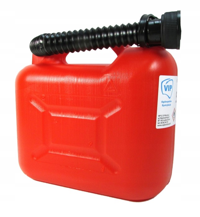 

Kanister plastikowy na paliwo olej 5L z Lejkiem