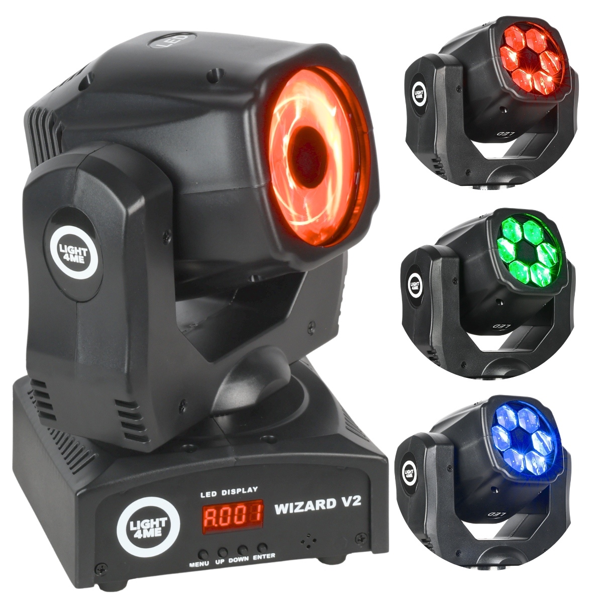 Pohyblivá Hlava Led Scénické Světlo LIGHT4ME Wizard v2 6x10W Rgbw