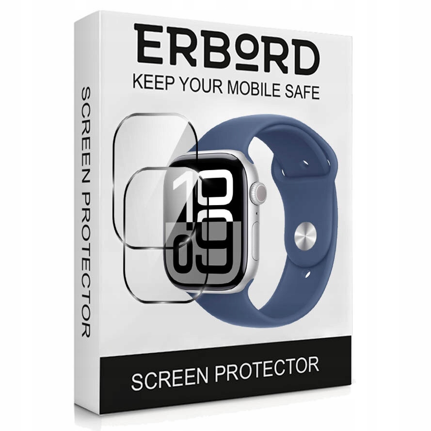 2x SZKŁO HYBRYDOWE DO APPLE WATCH 10 46MM + ZESTAW INSTALACYJNY Pasuje do modelu Apple Watch 10 46mm