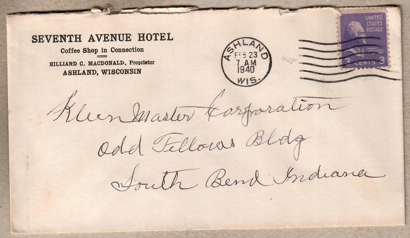 USA ,1940 r. koperta