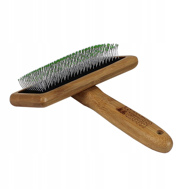 Bamboo Groom Velký, jemný štětec s hroty z z nerezové oceli