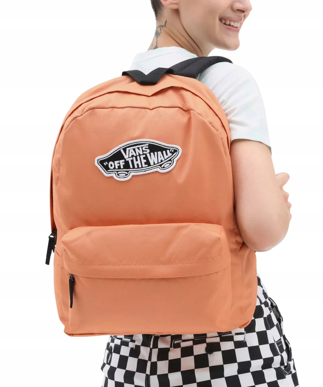 Vans Class batoh školní oranžový realm klasické logo