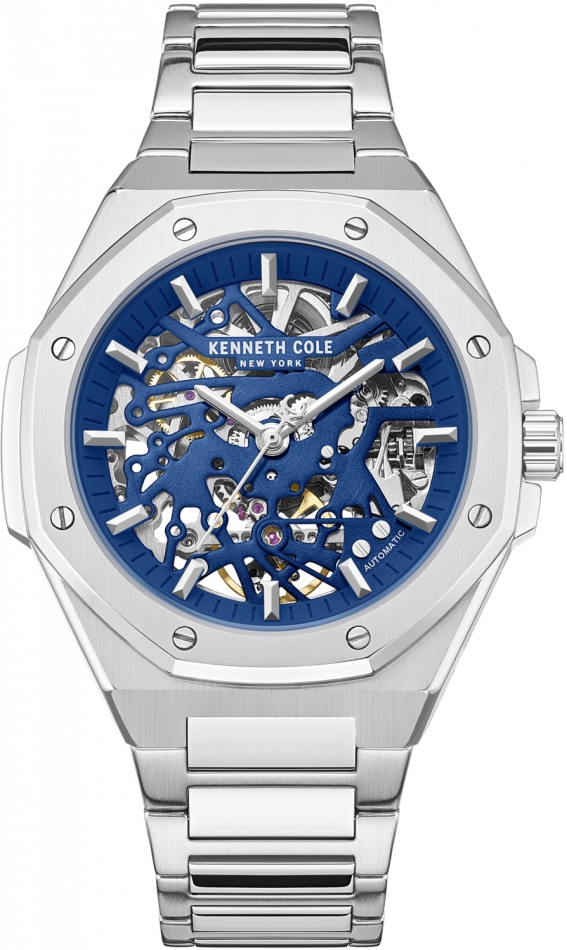 Zegarek męski Kenneth Cole KCWGY0082401 granatowy klasyczny skeleton
