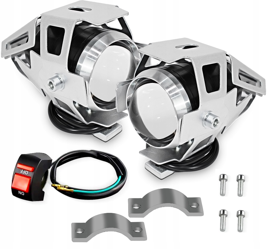 Мотоцикл галогенные лампы светодиодные фары lightbar