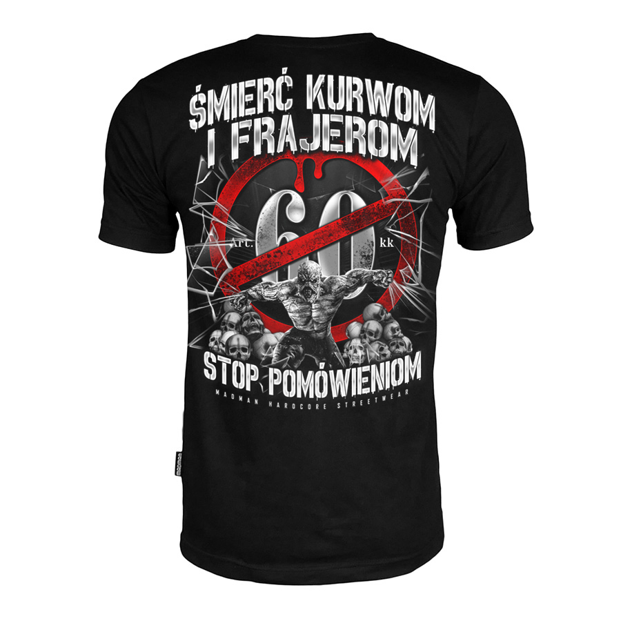 Koszulka uliczna PKU, art 60, Stop Pomówieniom M