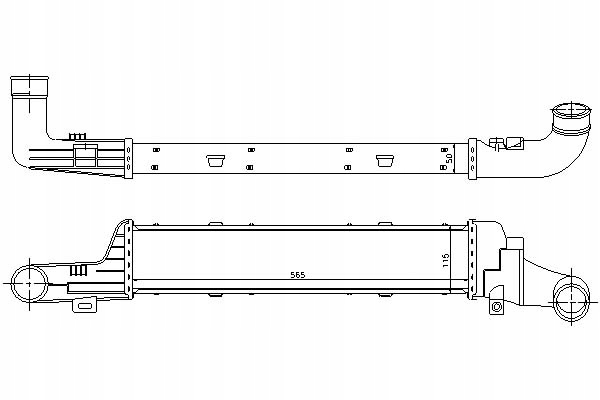 NISSENS INTERCOOLER MERCEDES E T-MODEL (S210) E (W