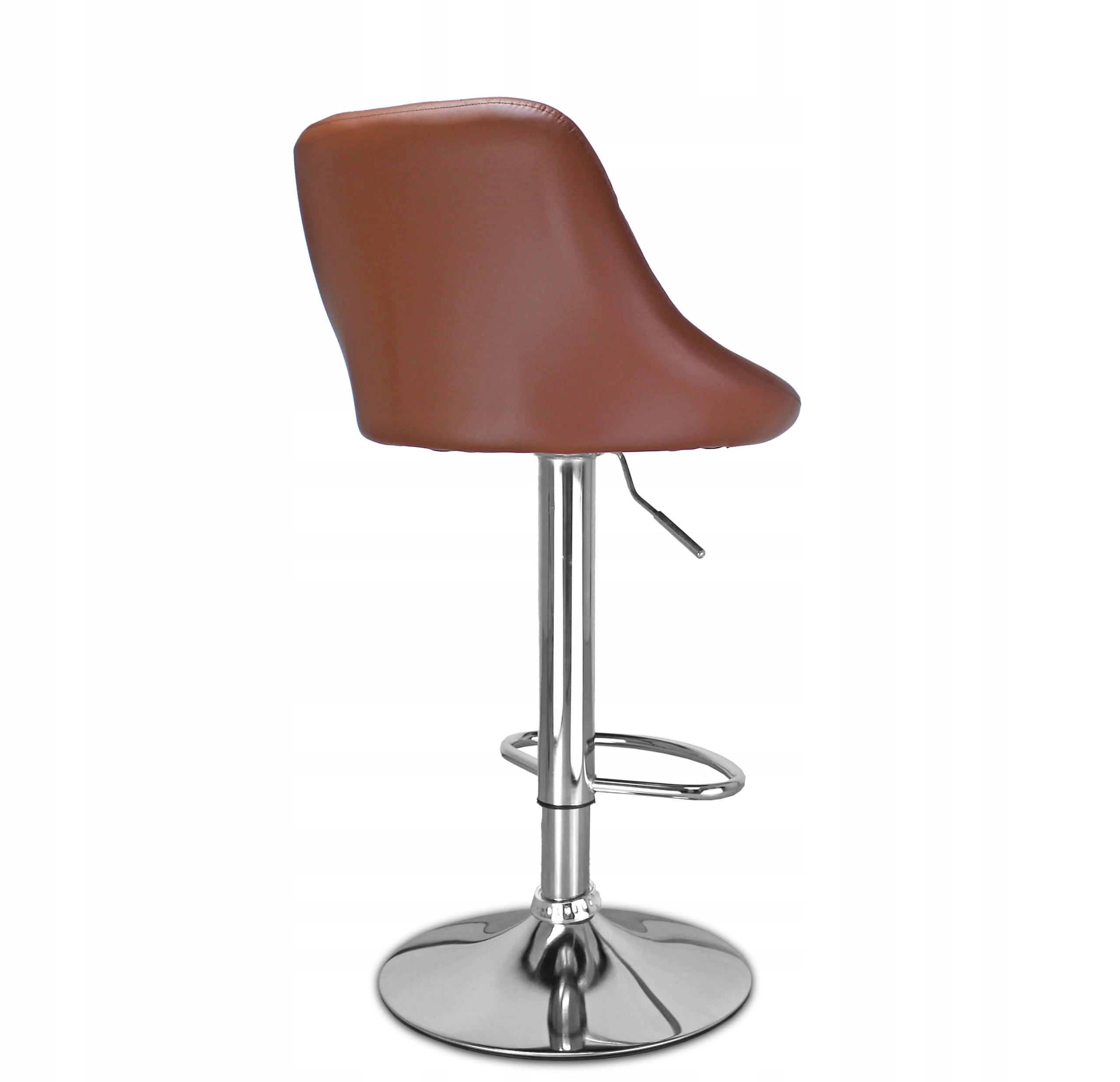 HOKER krzesło barowe regulowane TOLEDO Brąz Chrom Marka inna