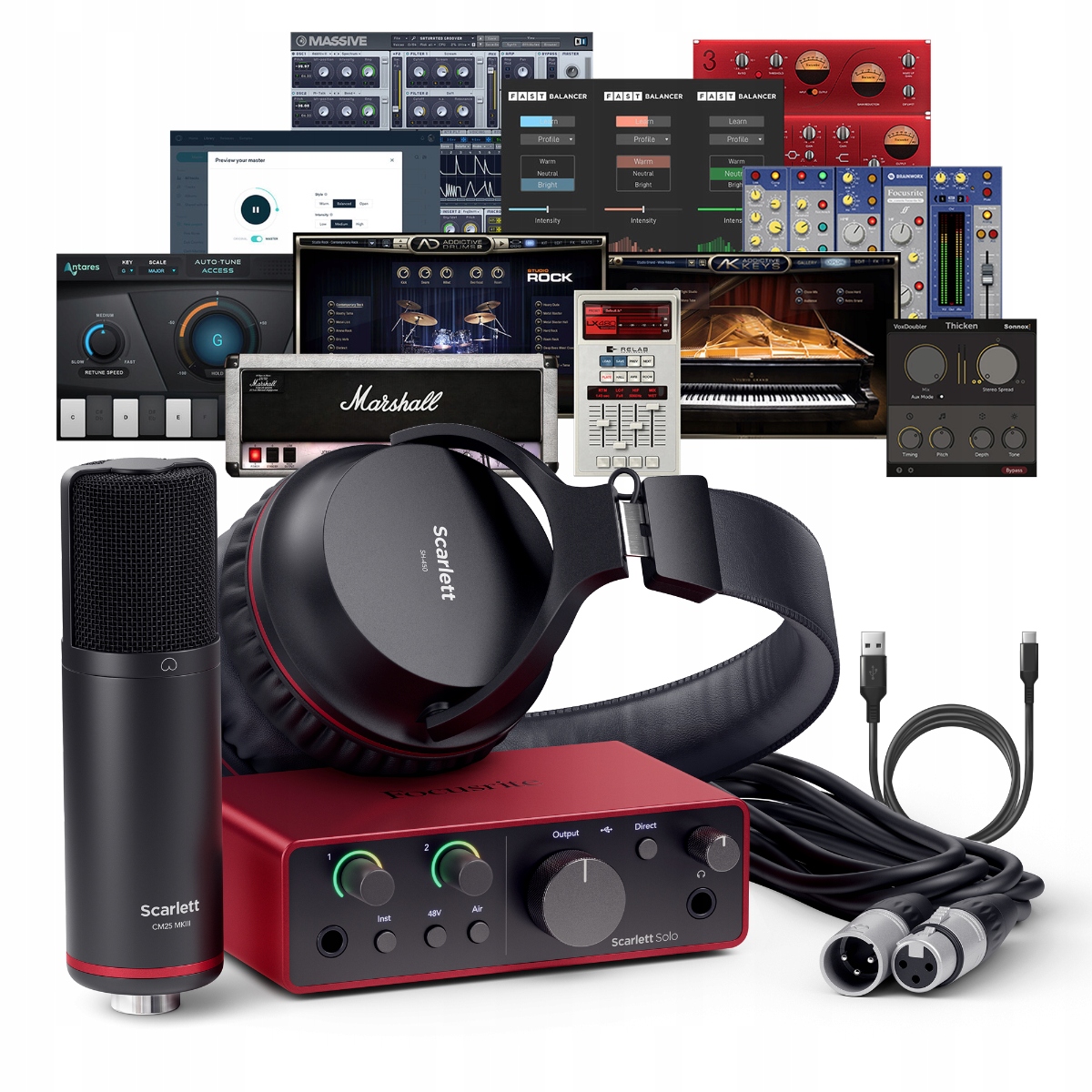 Focusrite Scarlett Solo Studio 4th Gen sada pro nahrávání softová sada zdarma