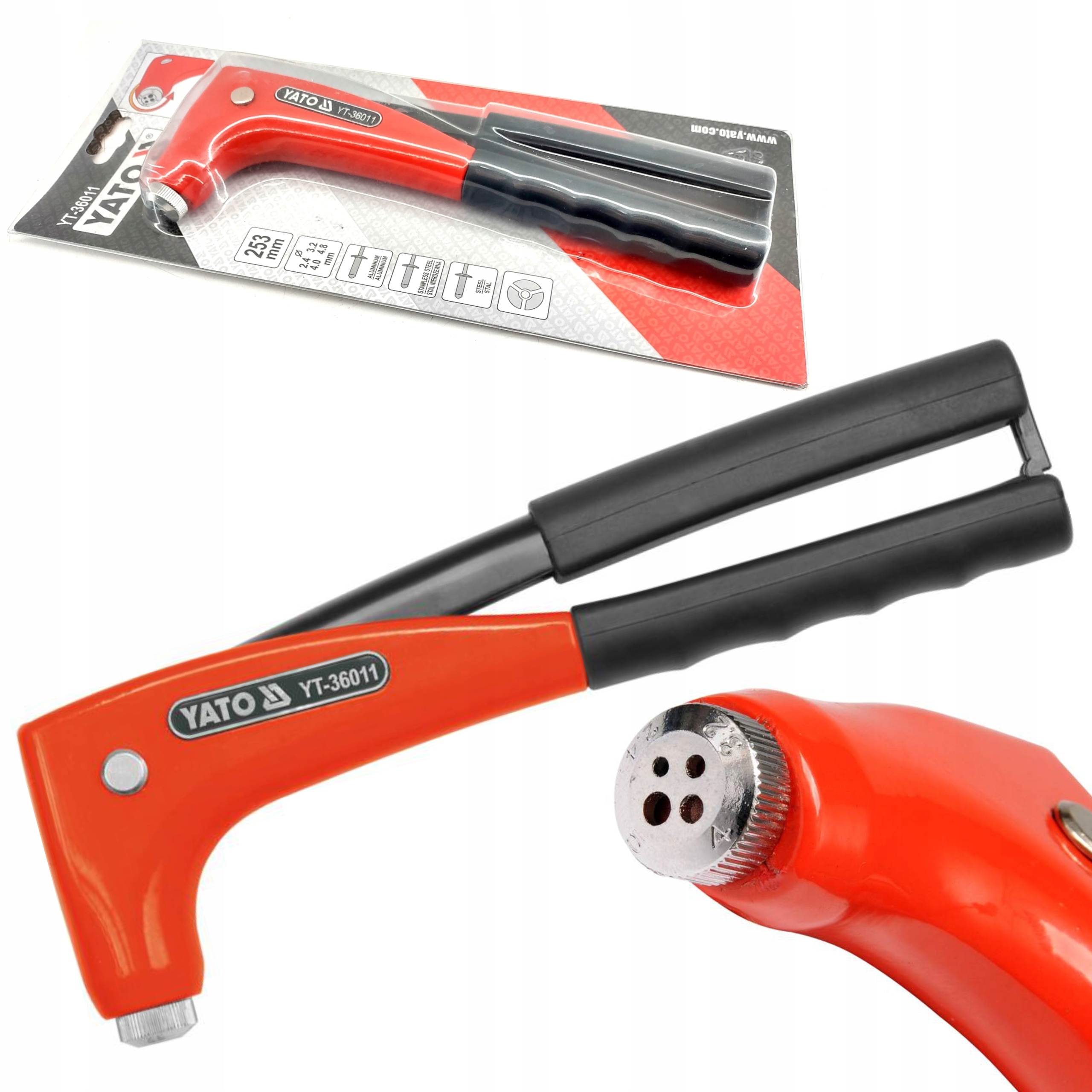 YATO NITOWNICA OBROTOWA GŁOWICA 2,4-4,8MM YT-36011