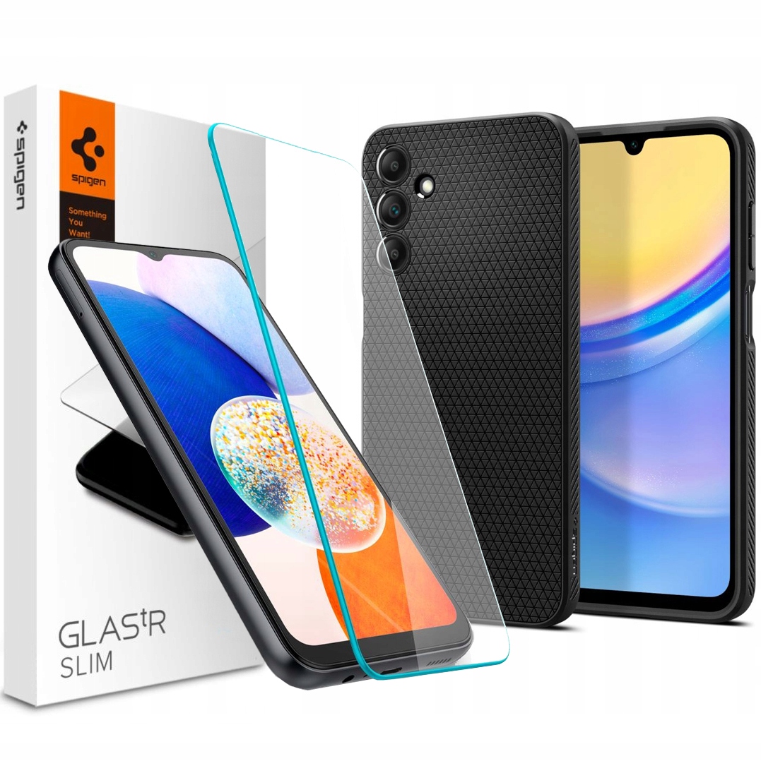 Etui szkło Spigen do Galaxy A15 4G/ 5G case obudowa plecki ochrona ekranu