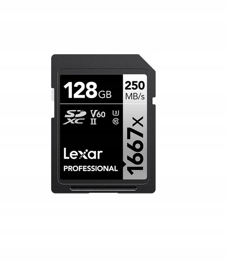 Paměťová karta Lexar Professional 1667x Sdxc Uhs-ii LSD128CB1667 R250 W120 (V60) 128 Gb