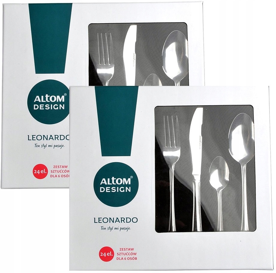 

Altom 48 Sztućce Leonardo Zestaw 12 Osób 2 x 24