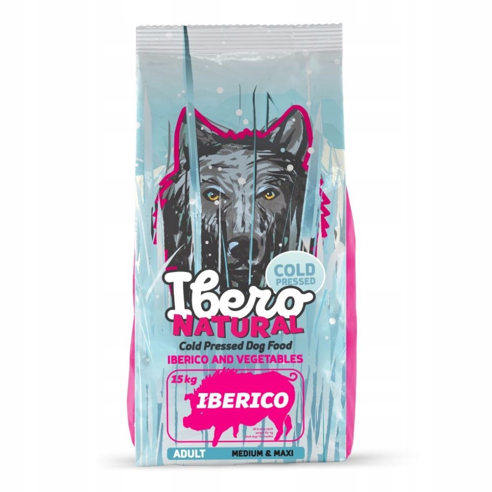 Levně Ibero Cold Press Adult Med/Large Iberico – pro psy středních a velkých plemen 3 kg